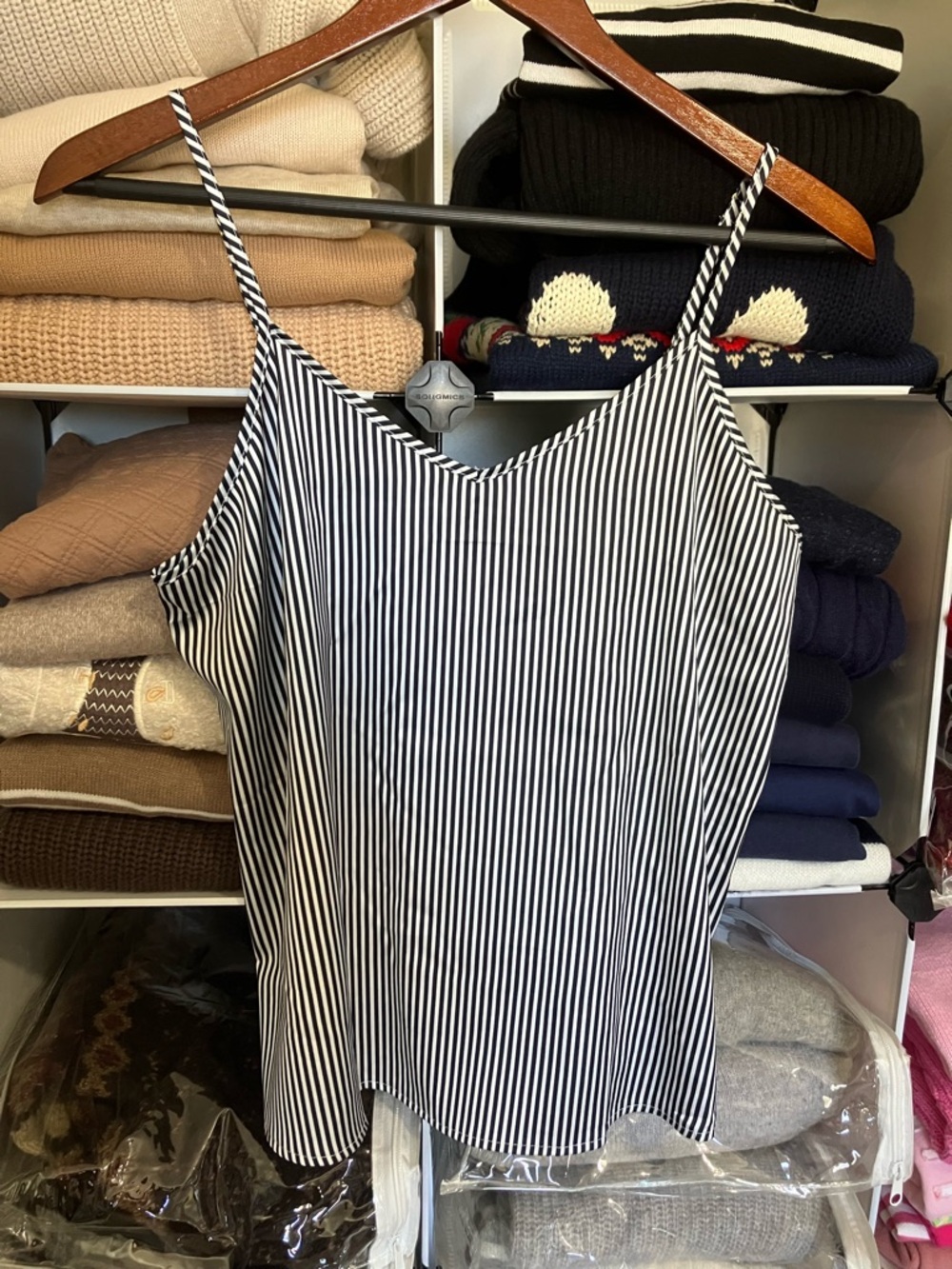 NWT Stripe Satin Camisole